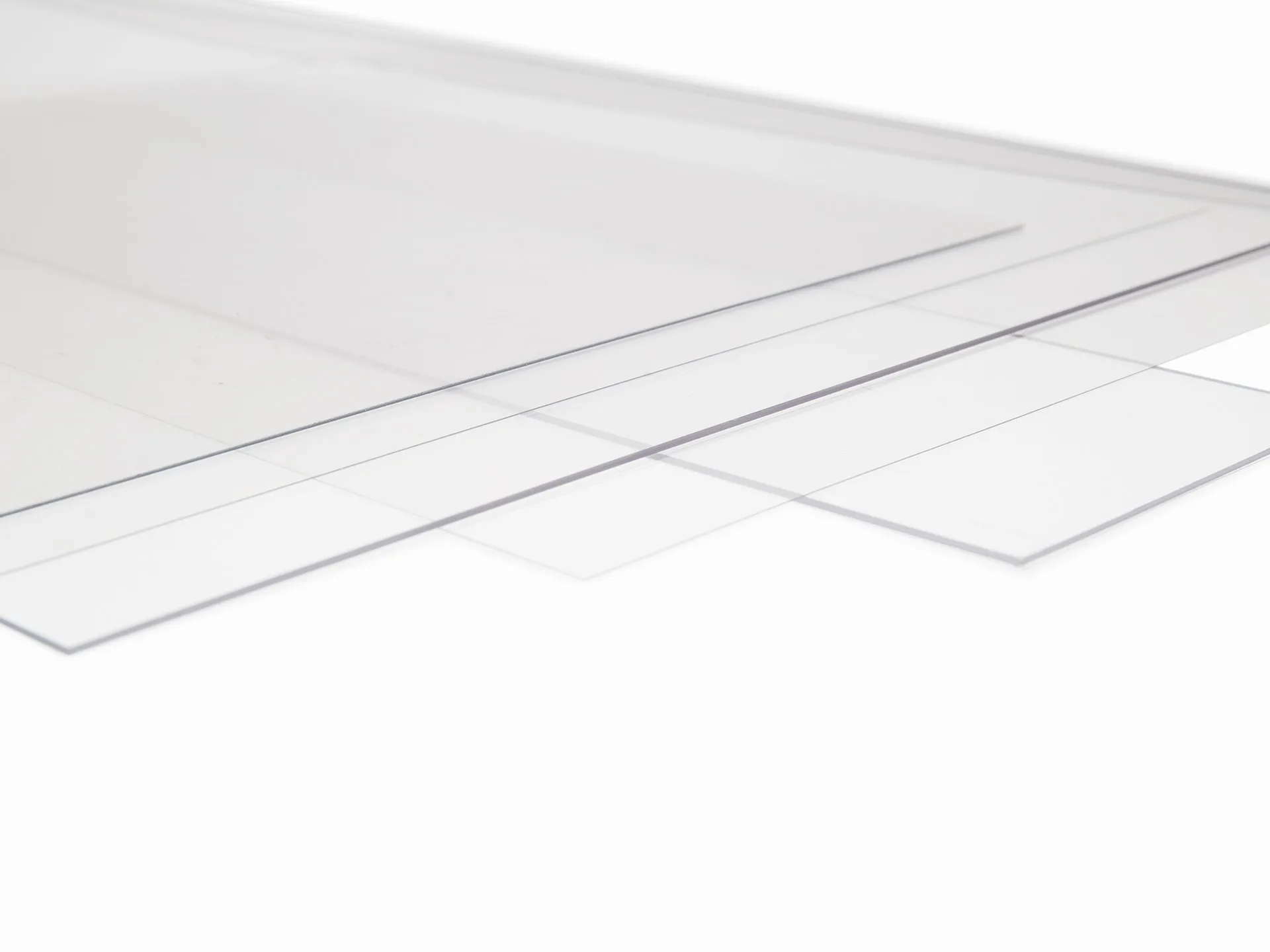 Láminas PVC Transparente 14x20 120M en pack de 200 U