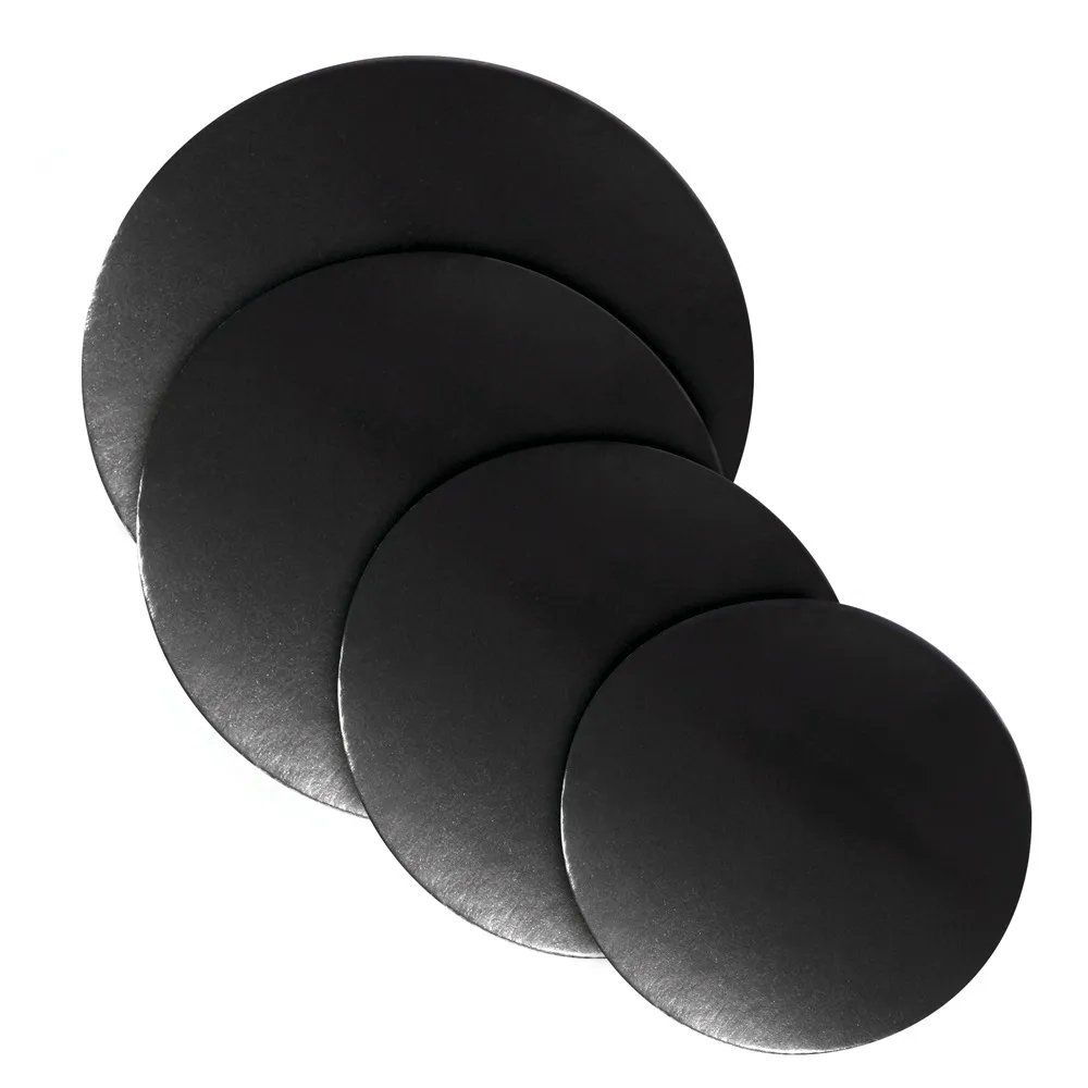 Discos Carton Negro 21 cm pack 100