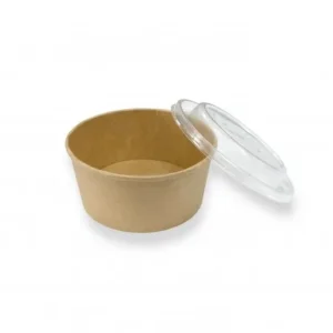 Envase Kraft + Tapa Paq 25 Redondo 1000 ml