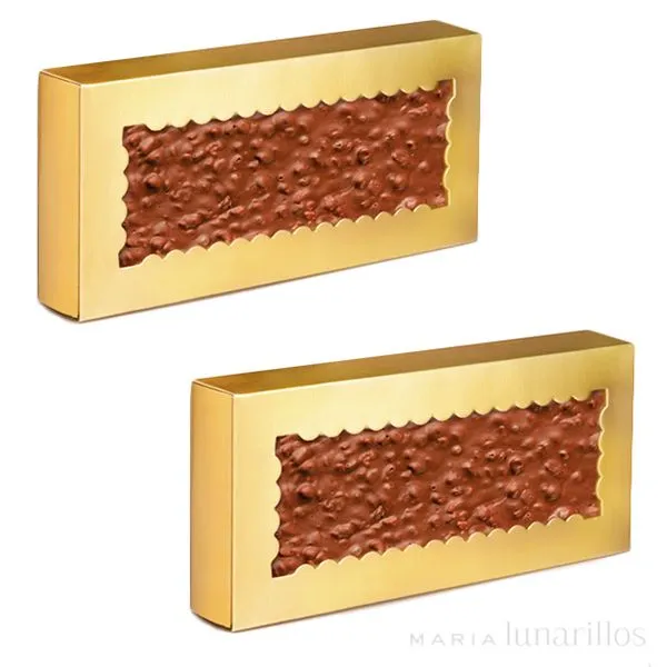 Caja Turrón Oro 50u 210x90x25