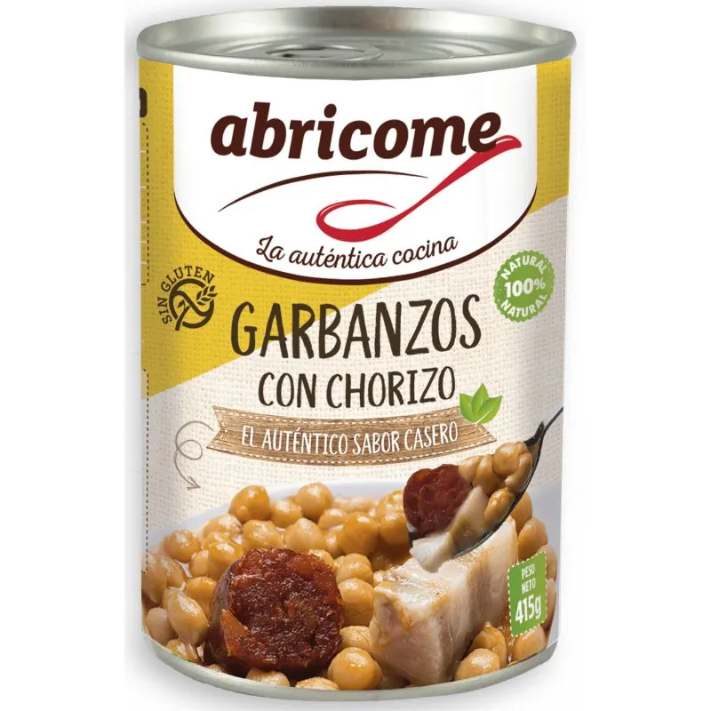 Abricome Garbanzos con chorizo lata 500 g