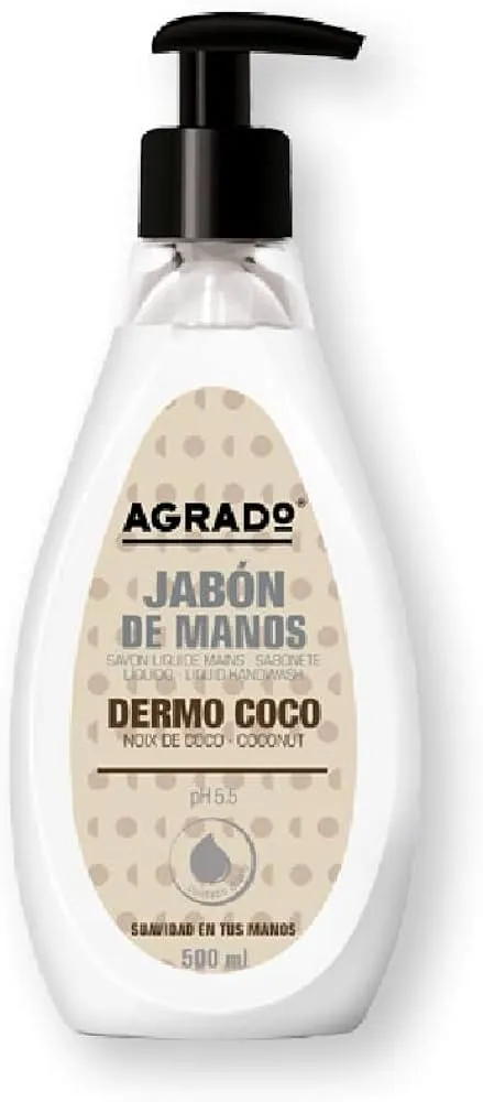 Agrado Jabón Manos Dermo Coco 500 ml