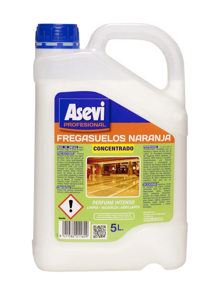 Asevi(pons) Fregasuelos Naranja 5 Ltr.