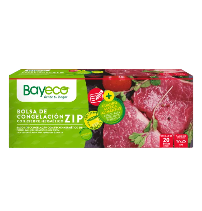 Bayeco Bolsas Alimentación Cierre Zip 25 unidades