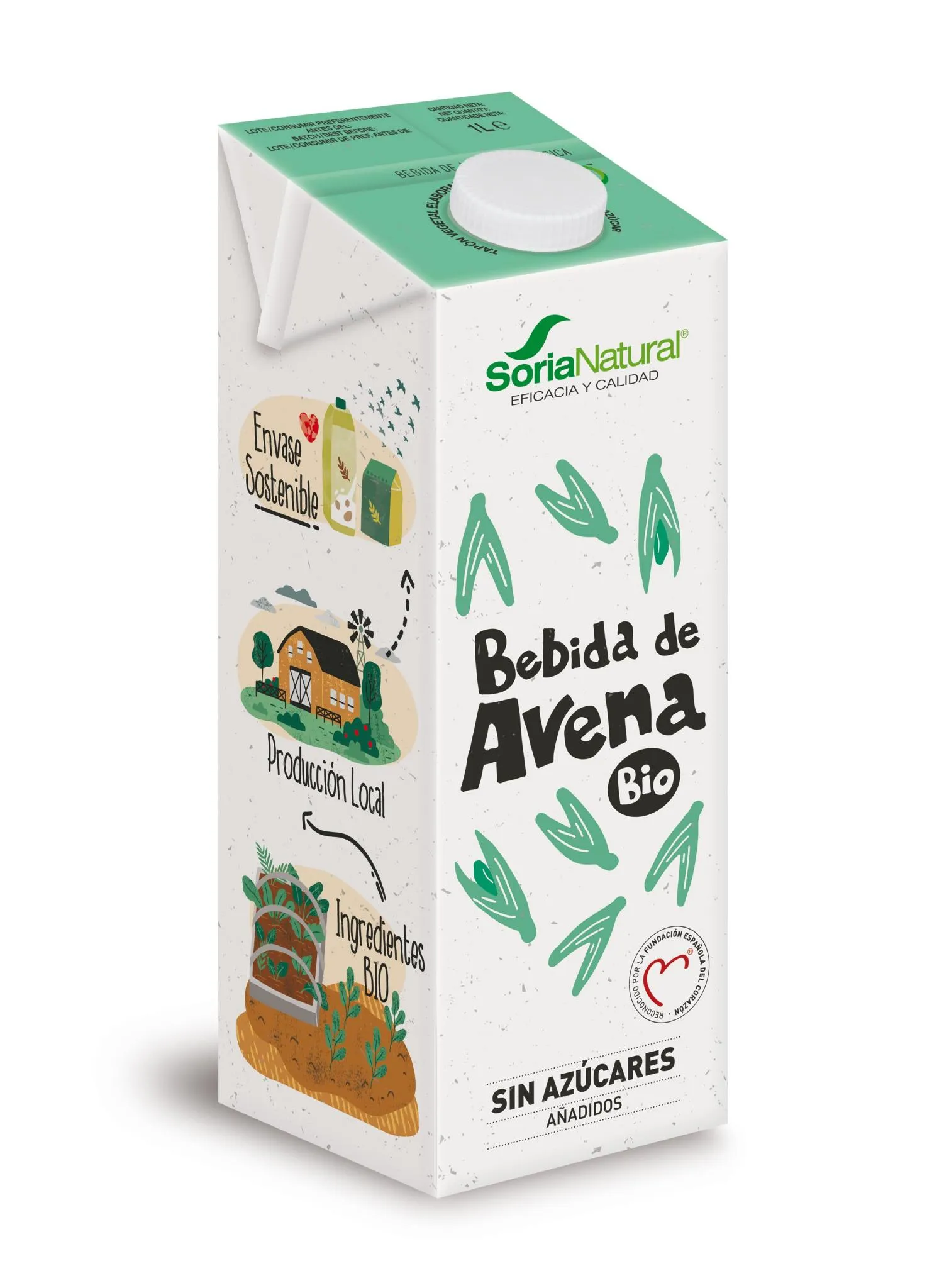 Bebida de Avena en Brik 1 Lt de Soria Natural