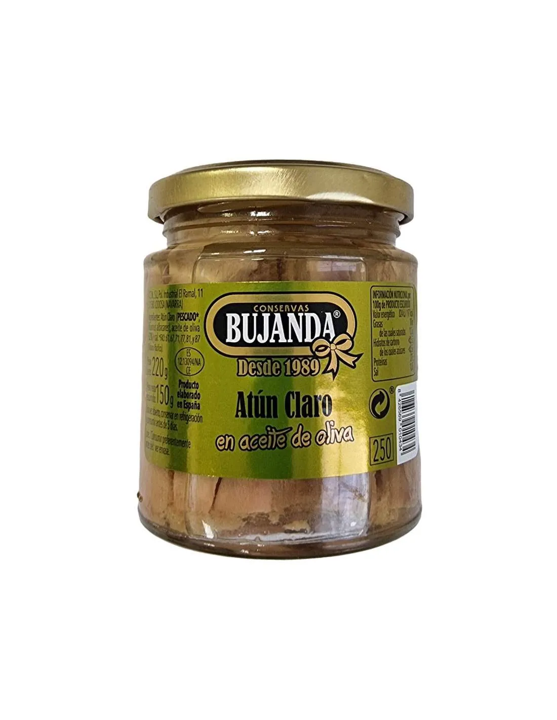 Bujanda Atún claro tronco AOVE 350 ml