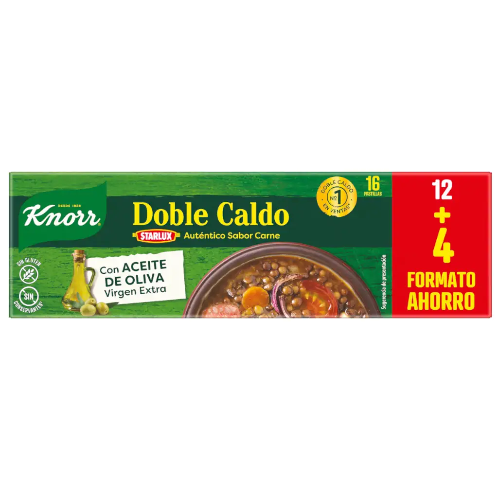 Caldo Carne Knorr 16 Pastillas