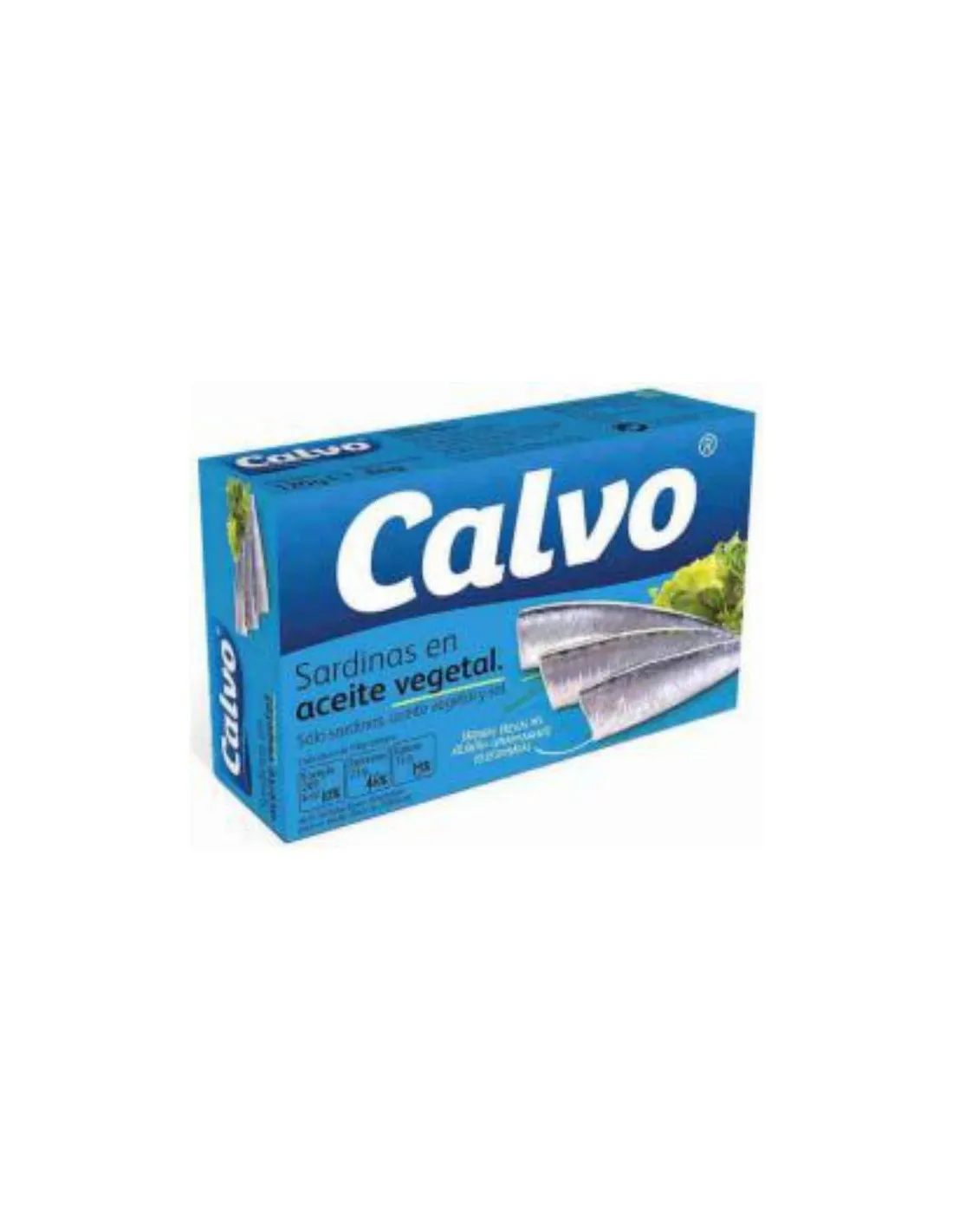 Calvo Sardinas aceite oliva con atún y verduras 120 g