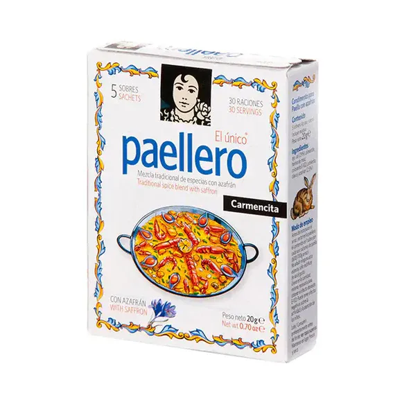 Carmencita, Paellero de azafrán, 20 gr