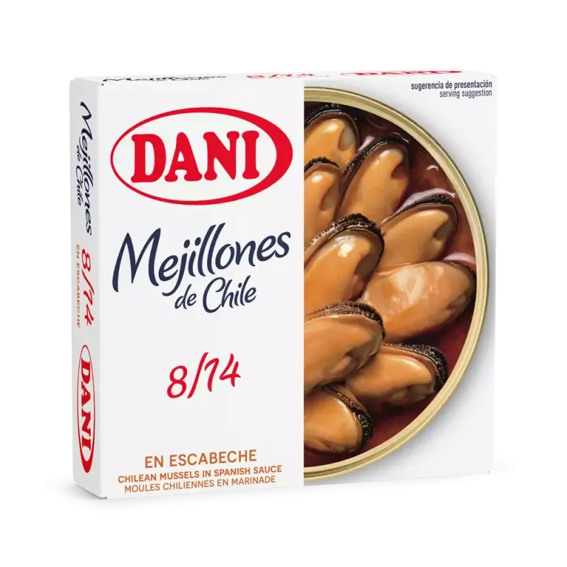Dani Mejillones escabeche 8/14 120 g
