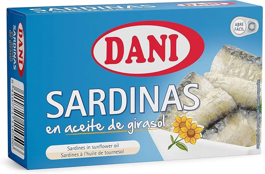 Dani Sardinas aceite girasol 120 g