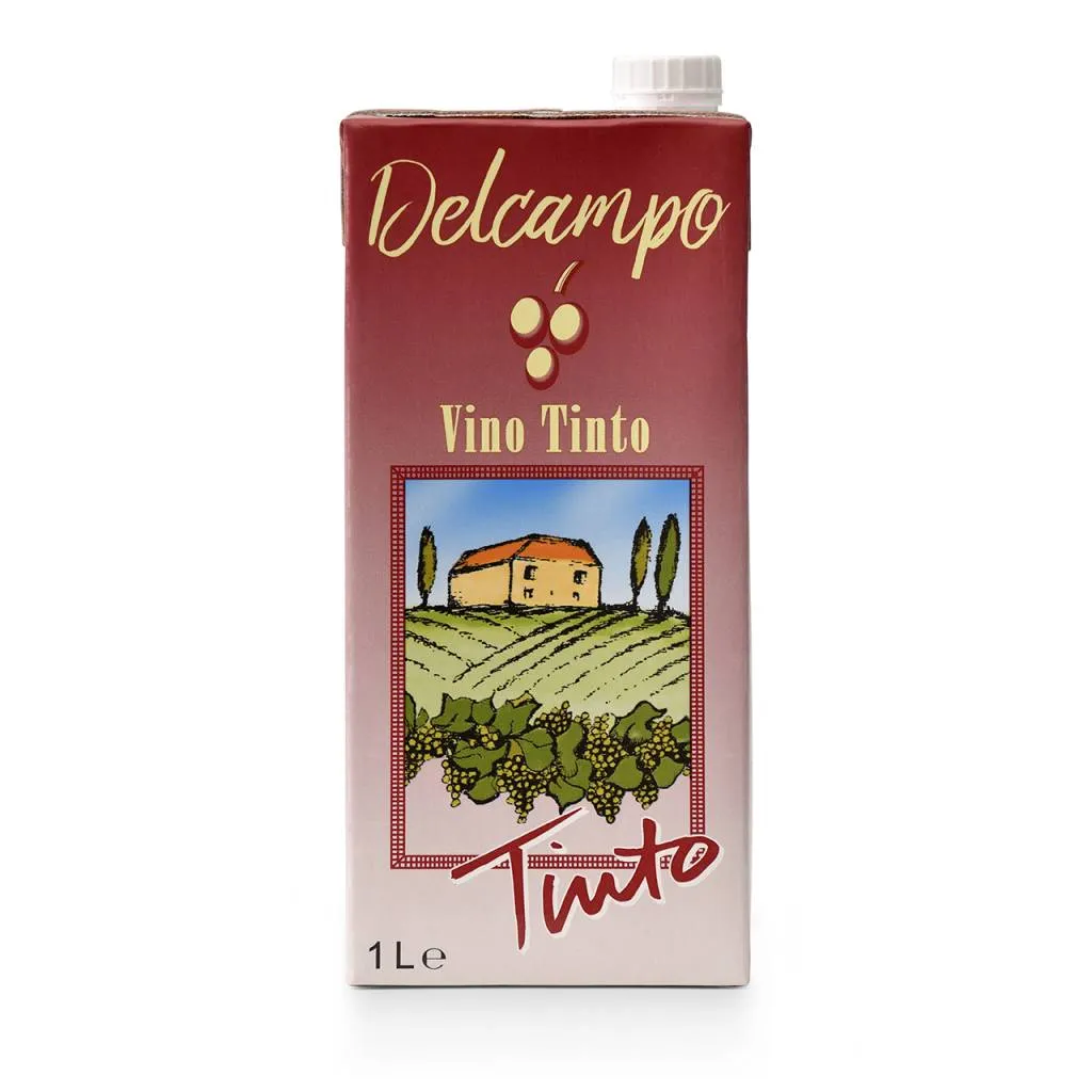 Delcampo Vino Tinto Brick 1 Litro x12