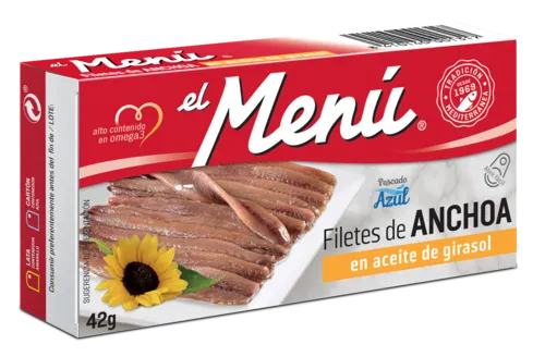 Menu Anchoas aceite girasol 125 g (1/8 kg)