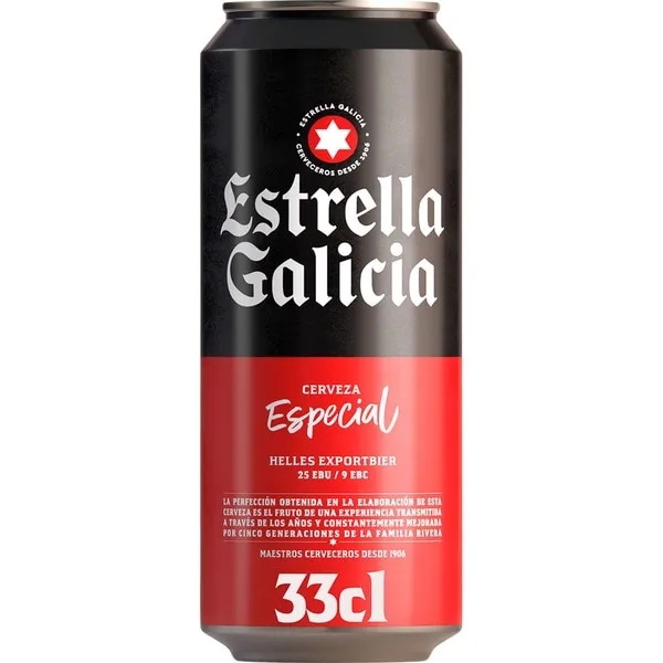 Estrella Galicia Lata 333 cc x24