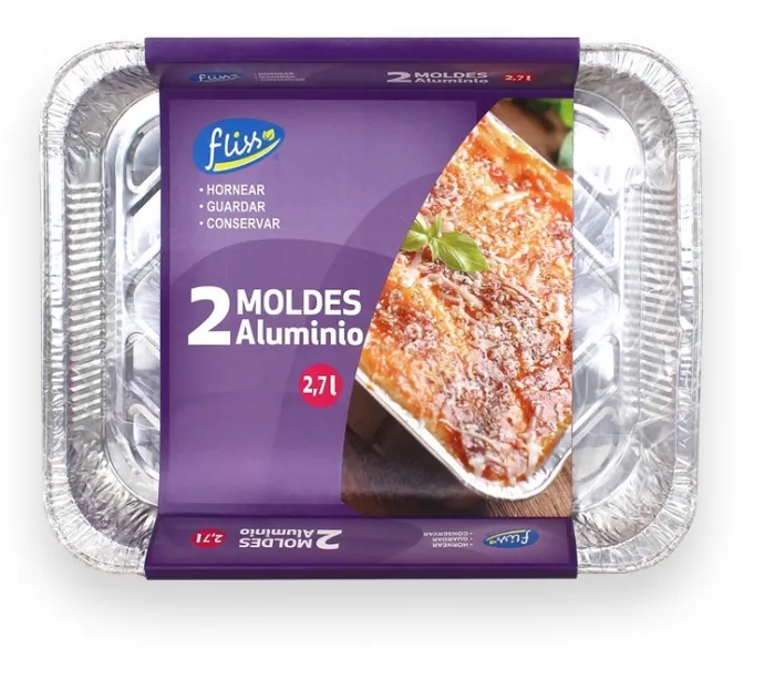 Fliss Molde Aluminio Rectangular 2.7 Ltr