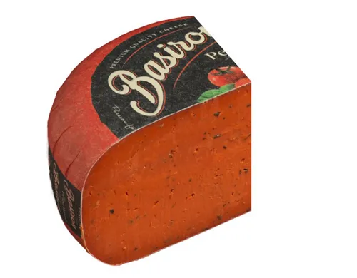 Queso Gouda Pesto Rojo 1/4 pieza 1,2 kg aprox.