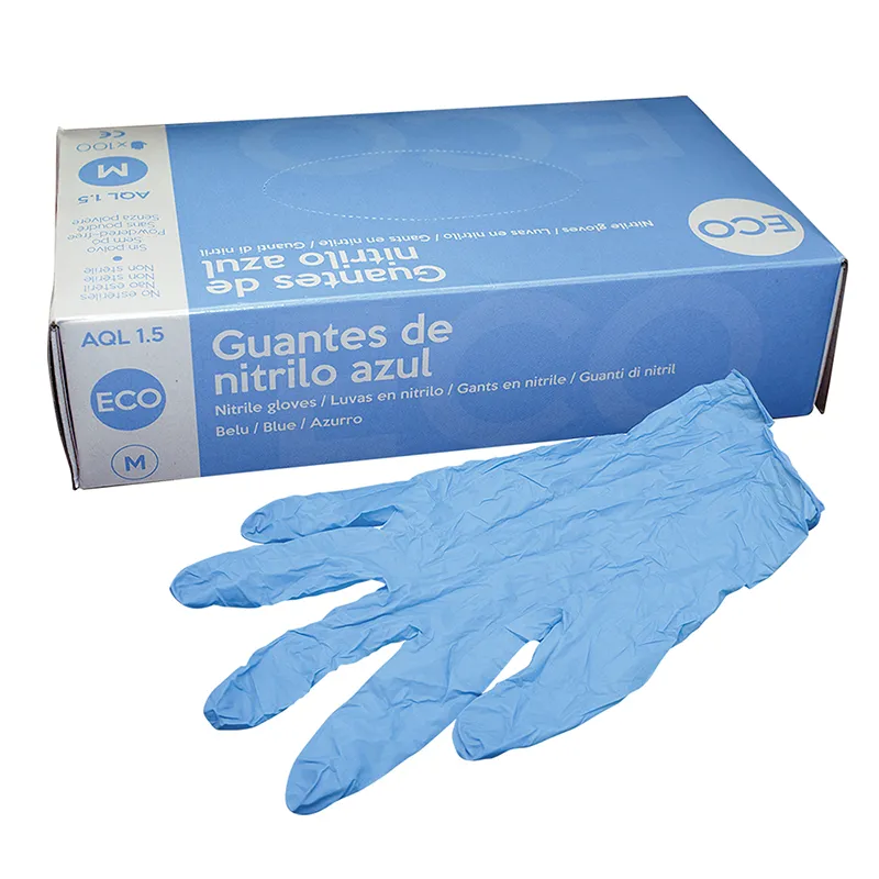 Guantes Nitrilo Azul Tarros 100 Unid.