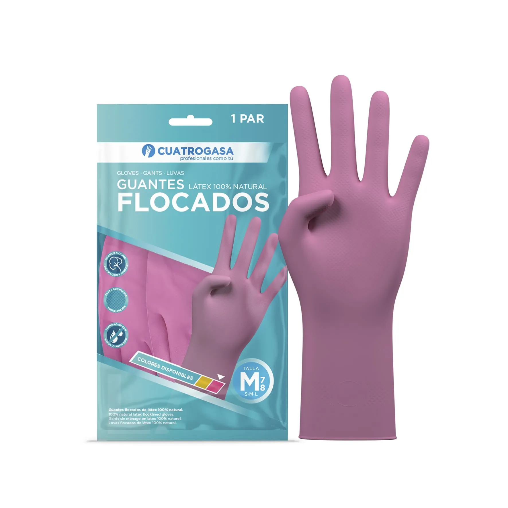 Guantes Flocado Rosa Tarrop