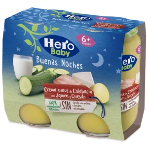 Hero Buenas noches Calabacín, Jamón y Queso 2x190gr