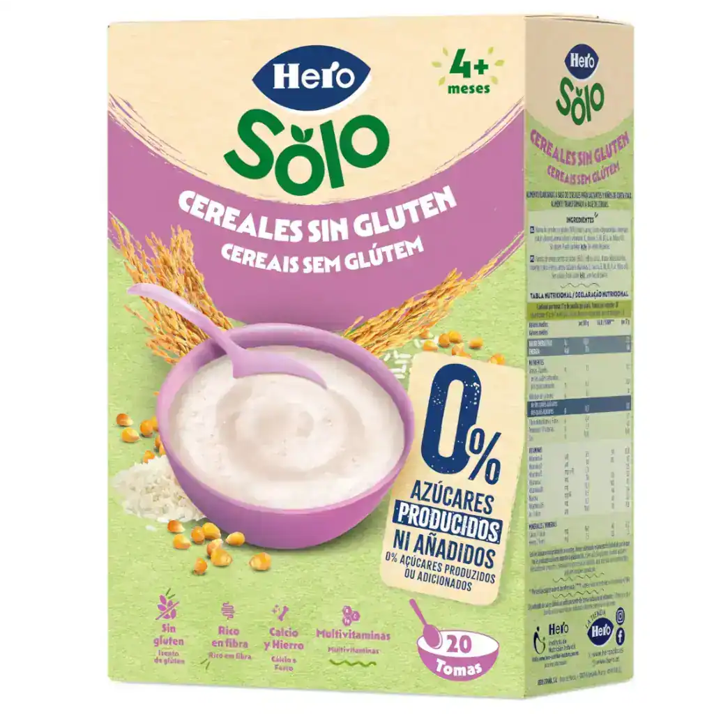 Hero Baby Papilla Cereales Sin Gluten 340g