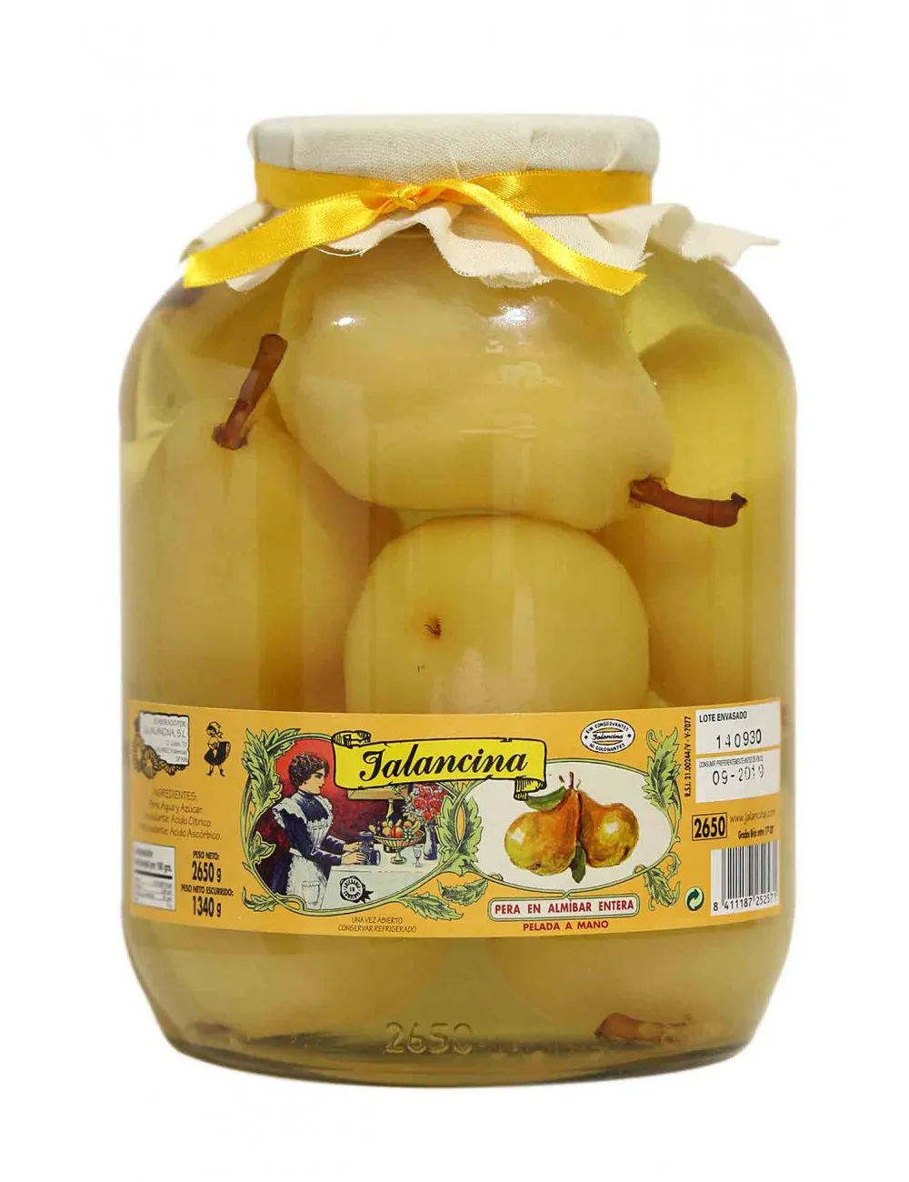 Jalancina Peras en almíbar mitades tarro 720 g