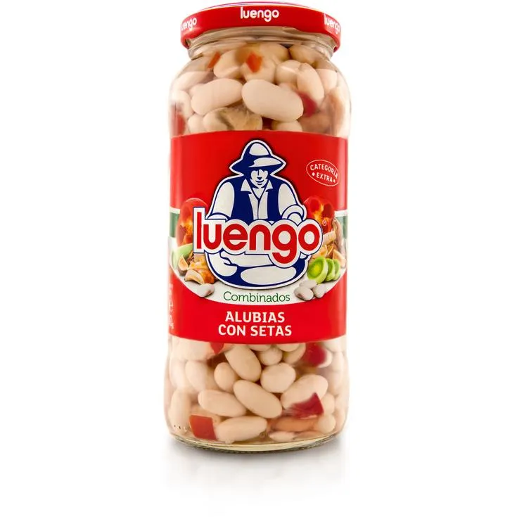 Luengo Alubias con setas tarro 570 g