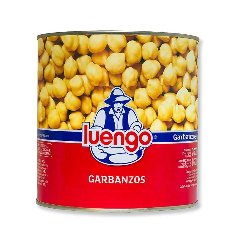 Luengo Garbanzos Cocido en Lata 2600 g