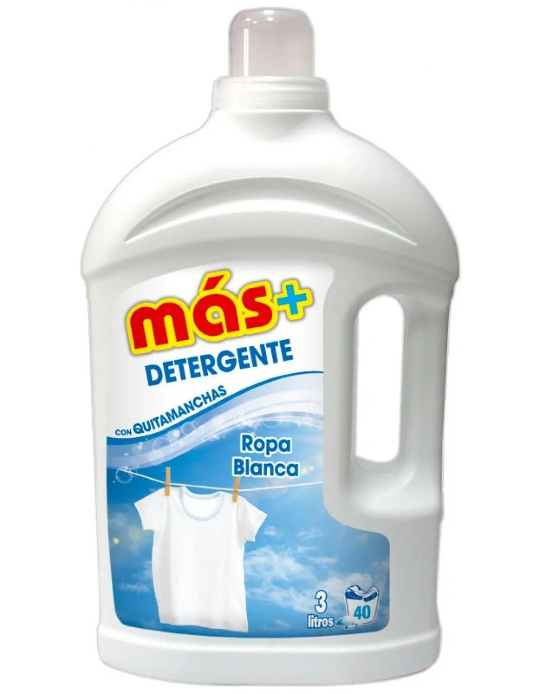 Mas+ Detergente Ropa Blanca 40 Lav.
