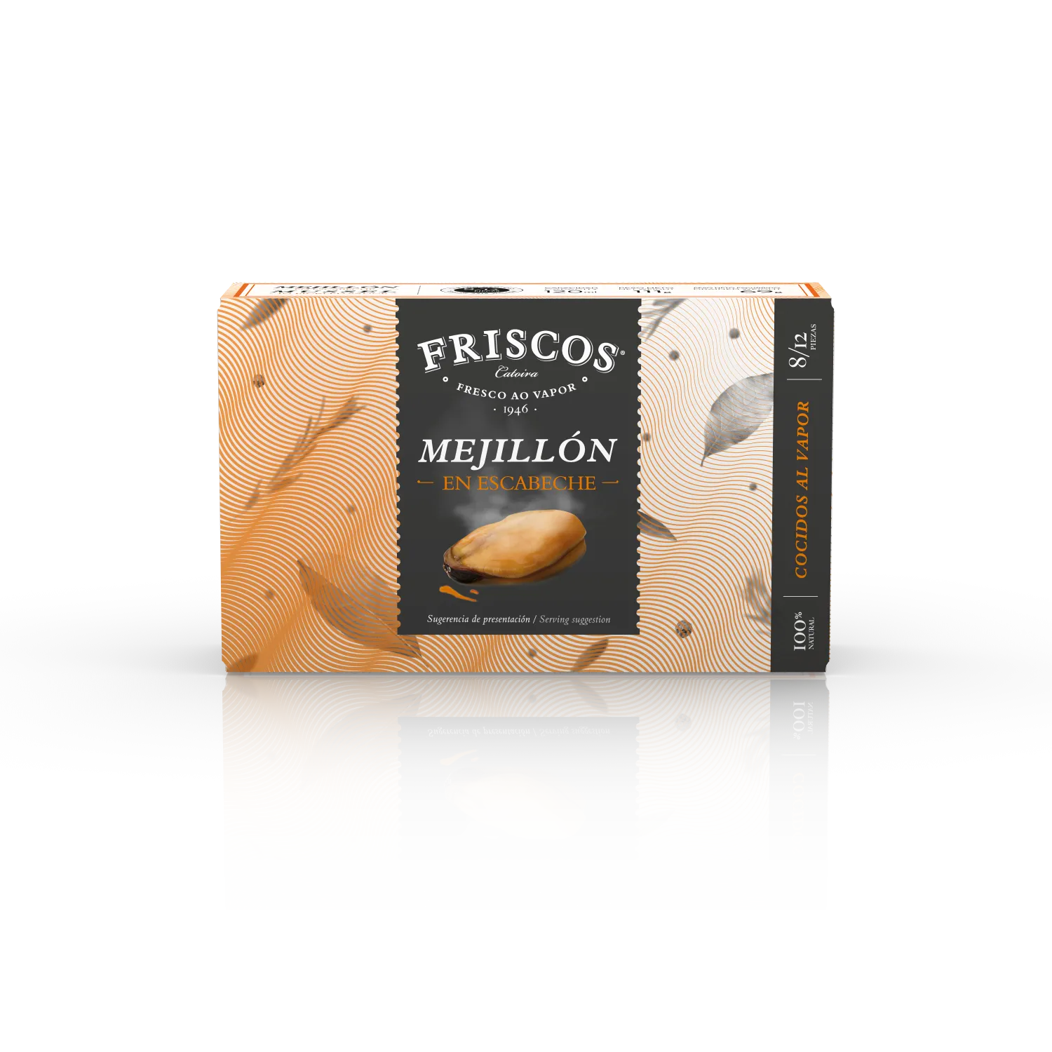 Mejillones escabeche 8/12 Friscos 120 g