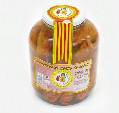 Monreal Fritura longaniza en grasa girasol tarro 3 kg