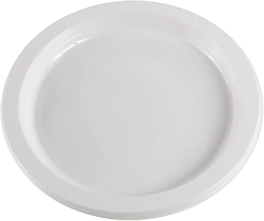 Nupik Platos Reutilizables Llanos 22 cm, 25 Unidades