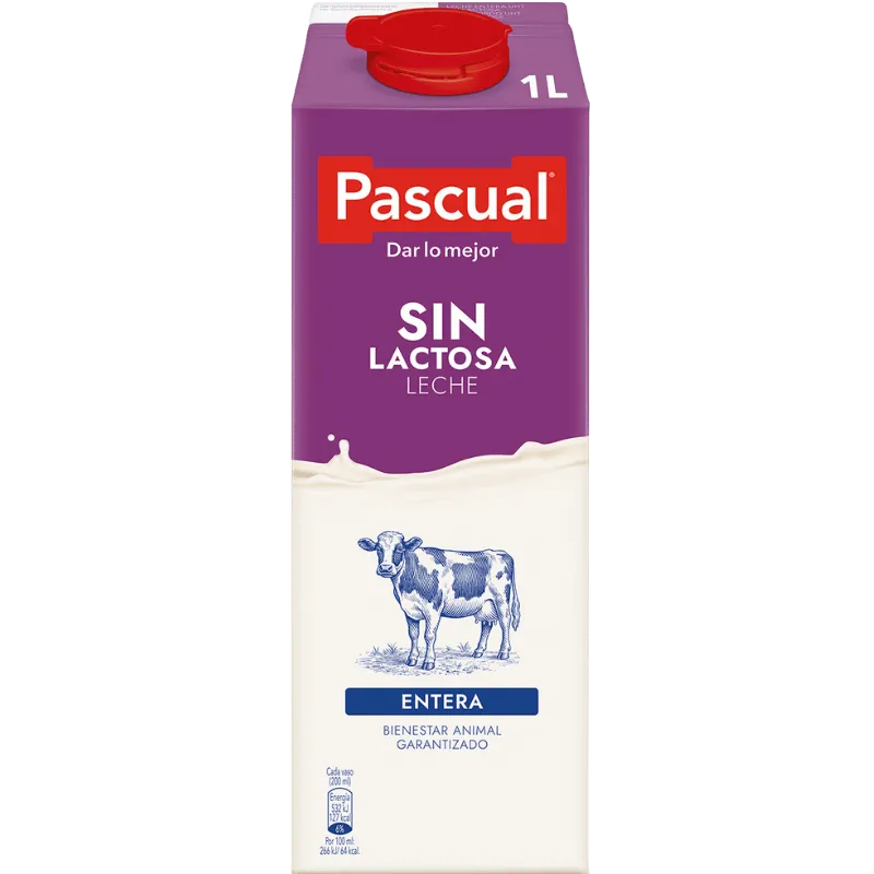 Pascual Entera sin lactosa 1 L