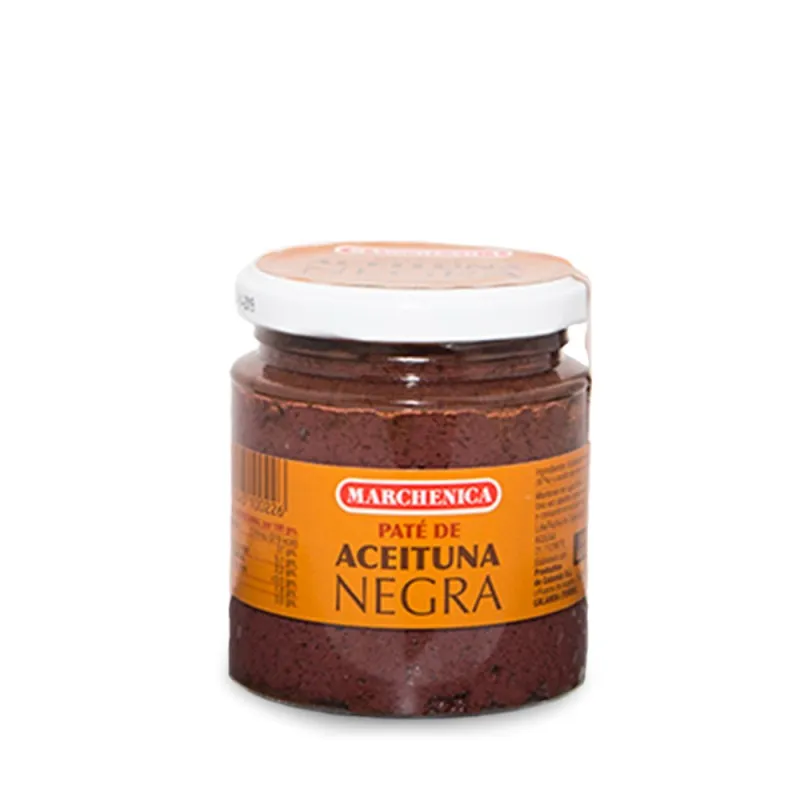 Paté olivas negras tarro 220 g Marchenica