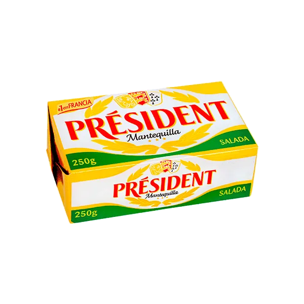 President Mantequilla pack 100 porciones 10 g