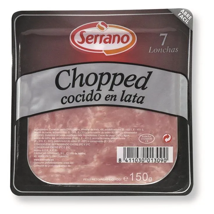 Serrano Choped en Lata 2.2 kg