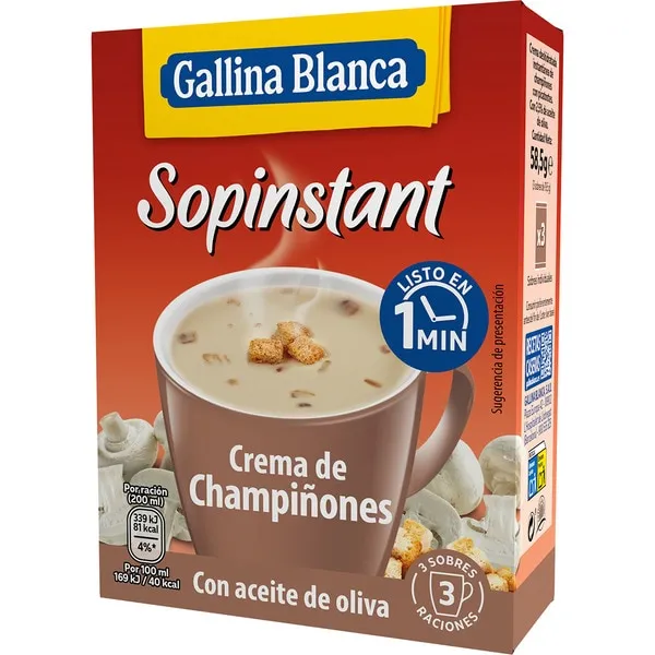 Sopa de Crema de Champiñones Sopissant 720 g