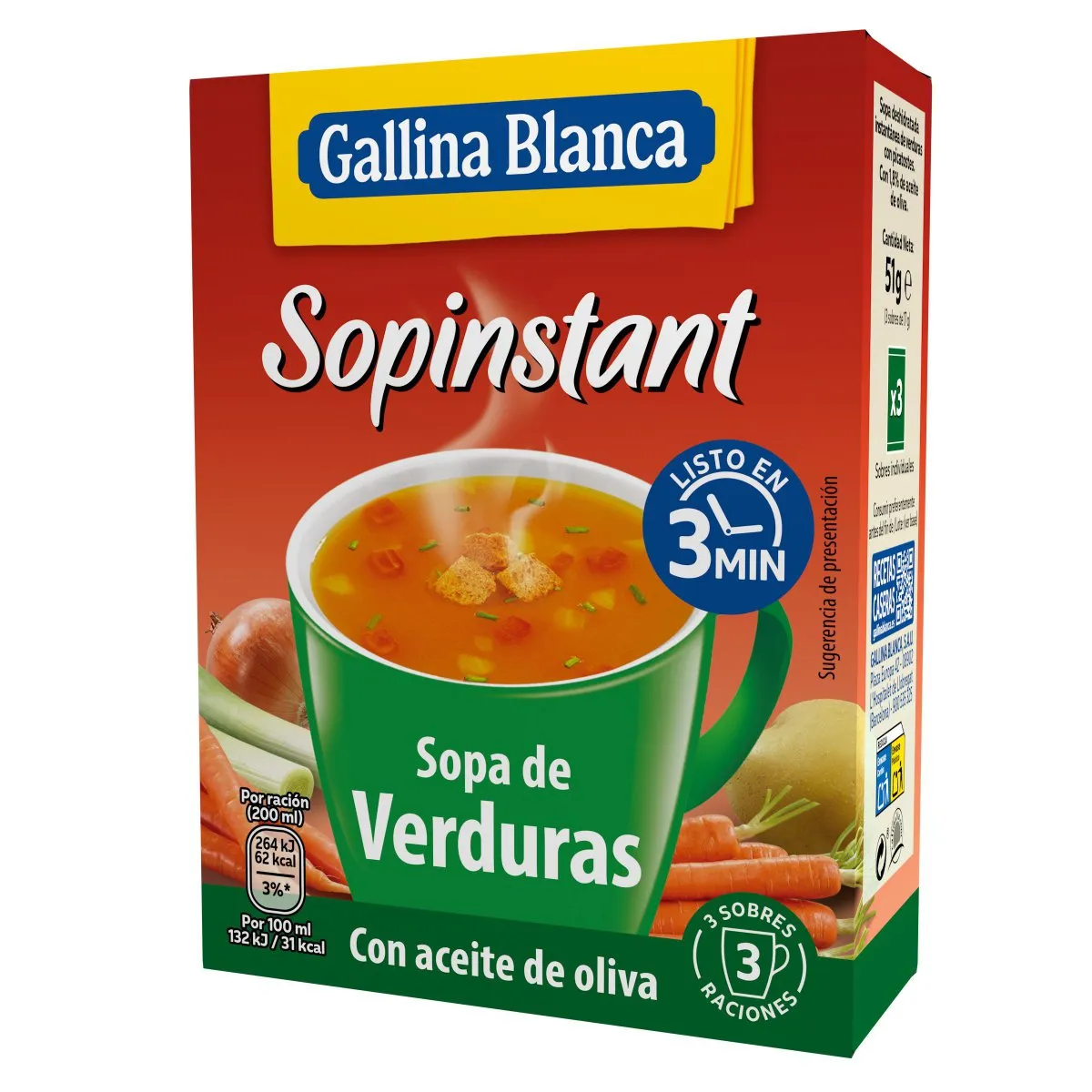 Sopa Cremosa de Verduras Sopiant