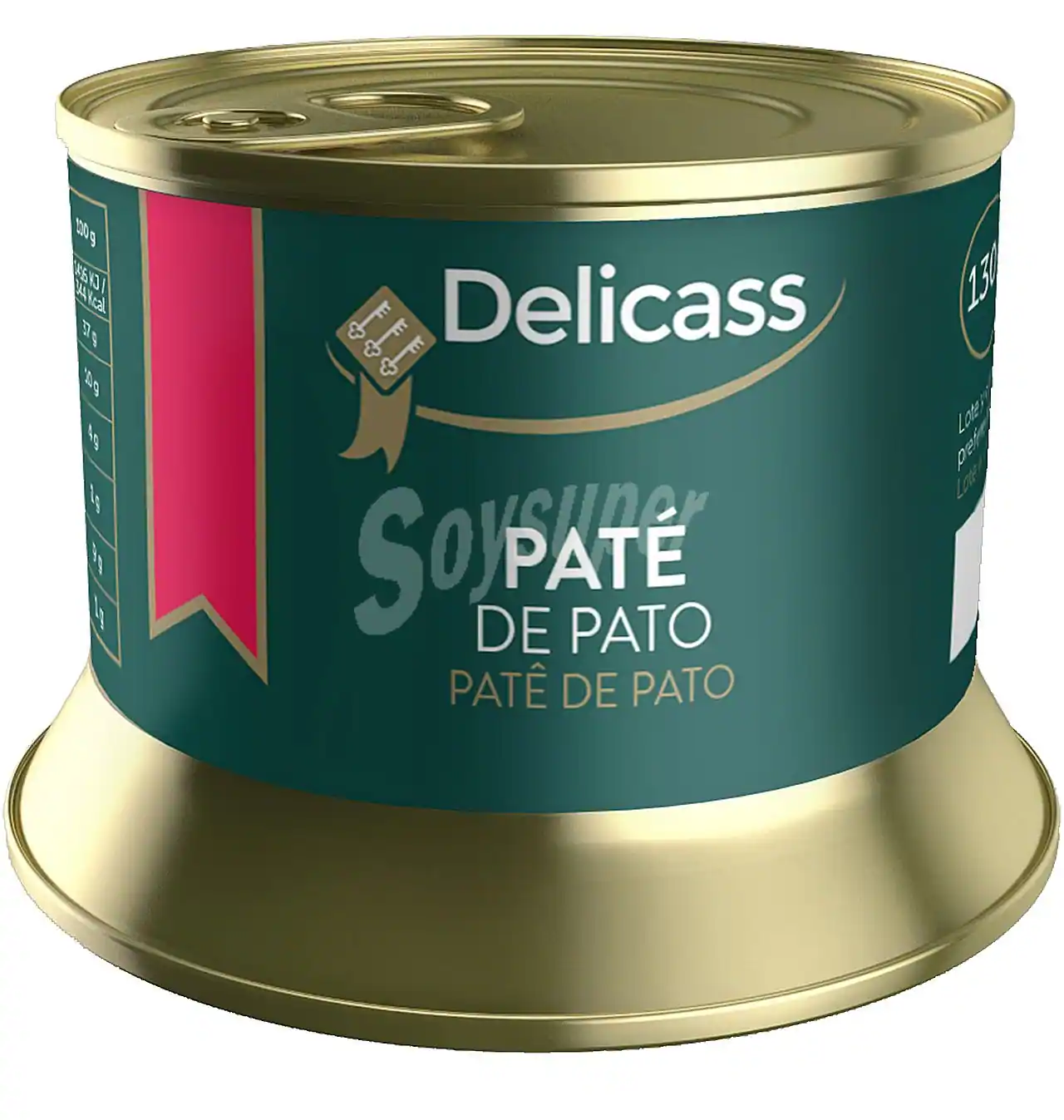 Pate de Pato Pimienta Delicass La 950 g