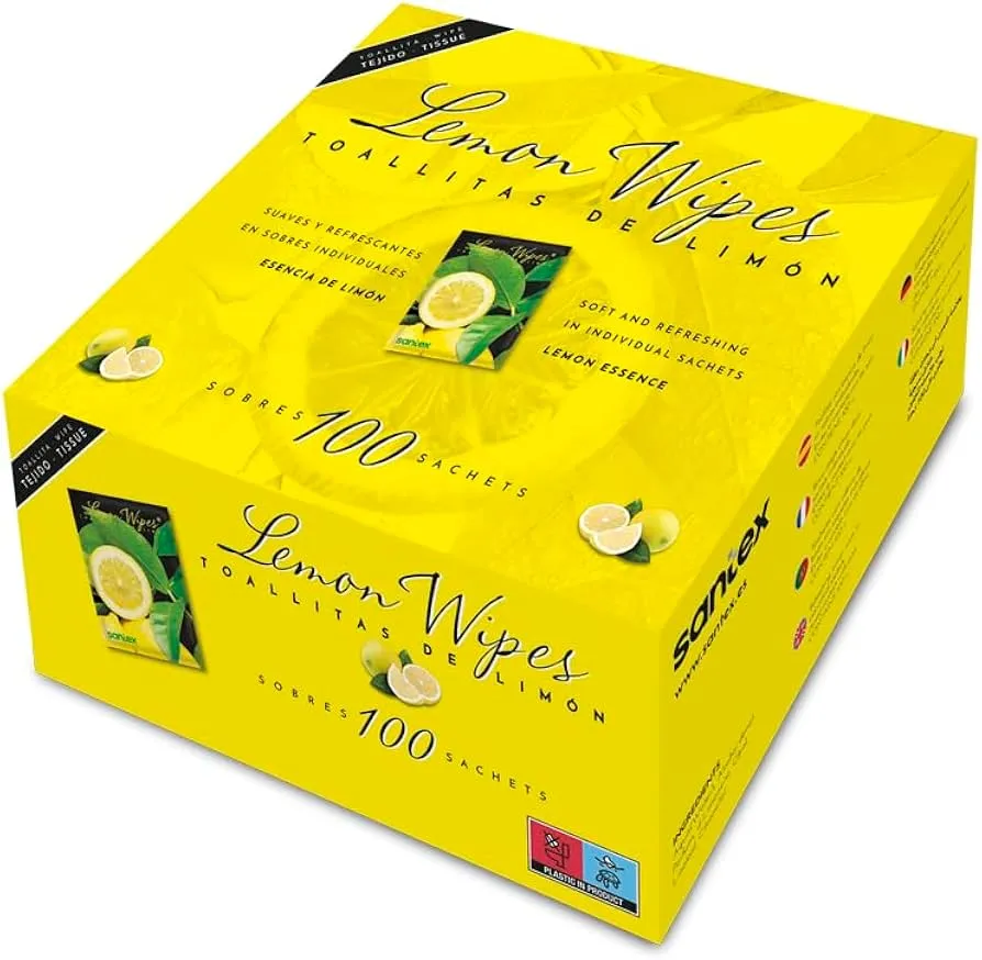 Toallitas Perfumadas Limón 100 Unid.