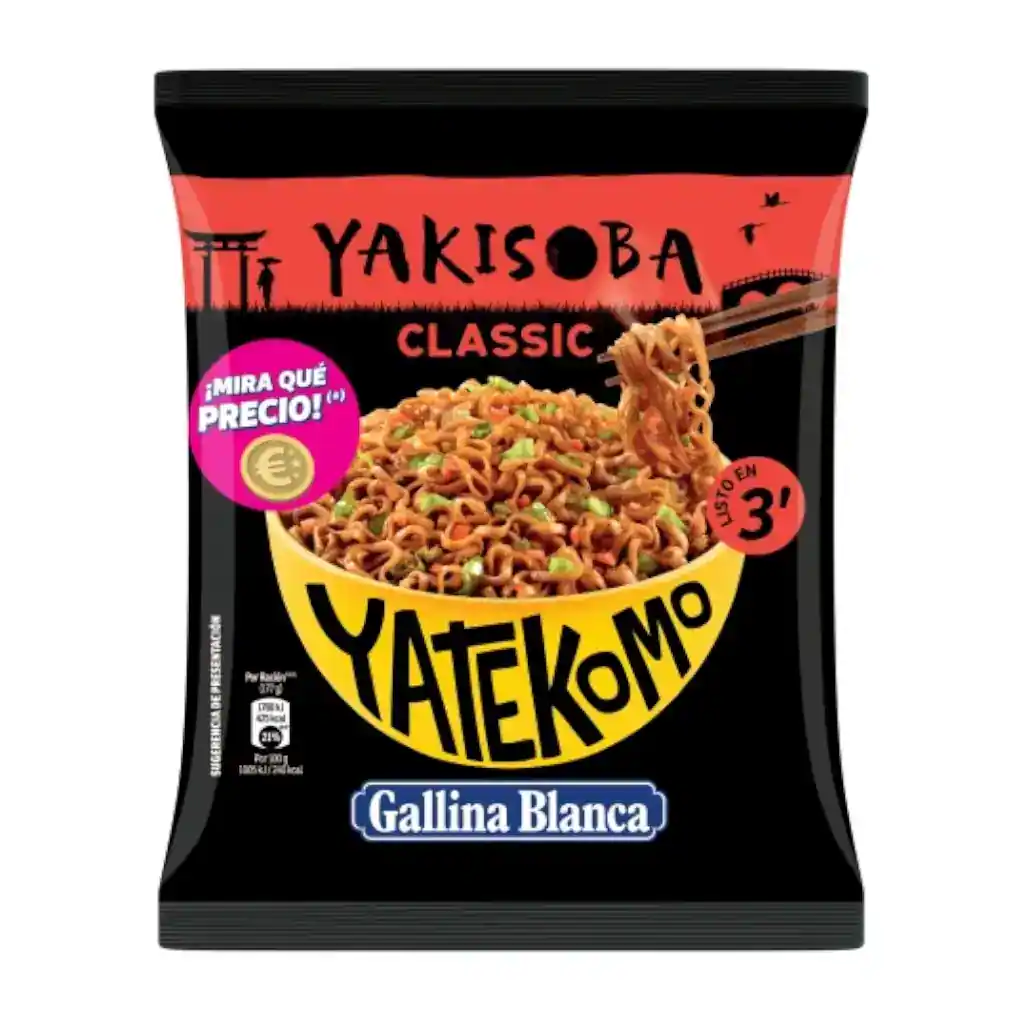 Yakisoba Pollo en bolsa