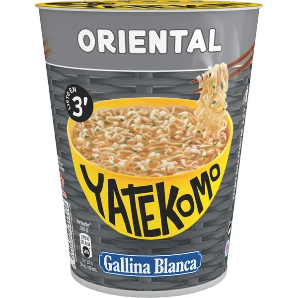 Yatekomo Fideo Oriental vaso 60 g