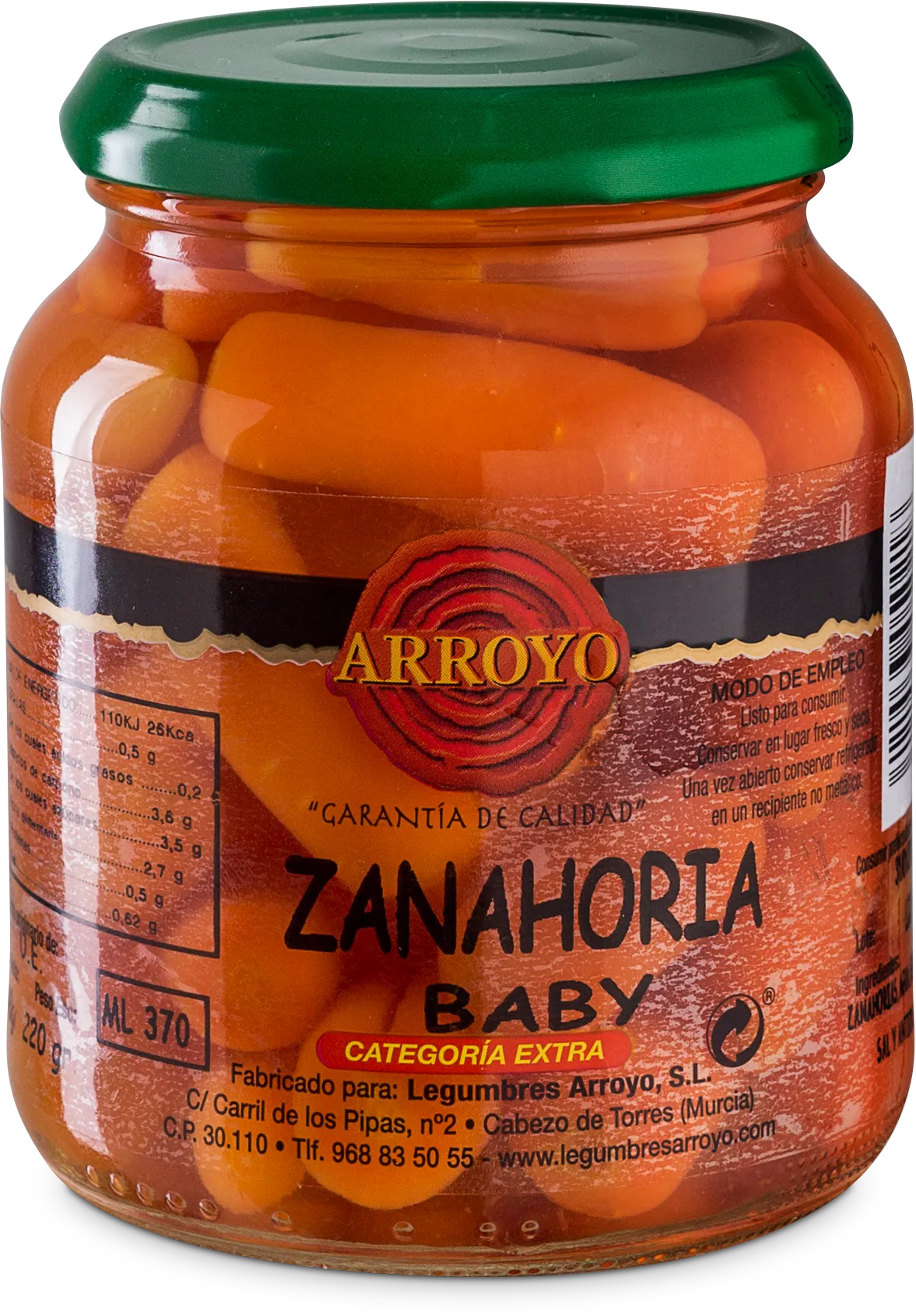 Zanahoria entera Arroyo 370 ml